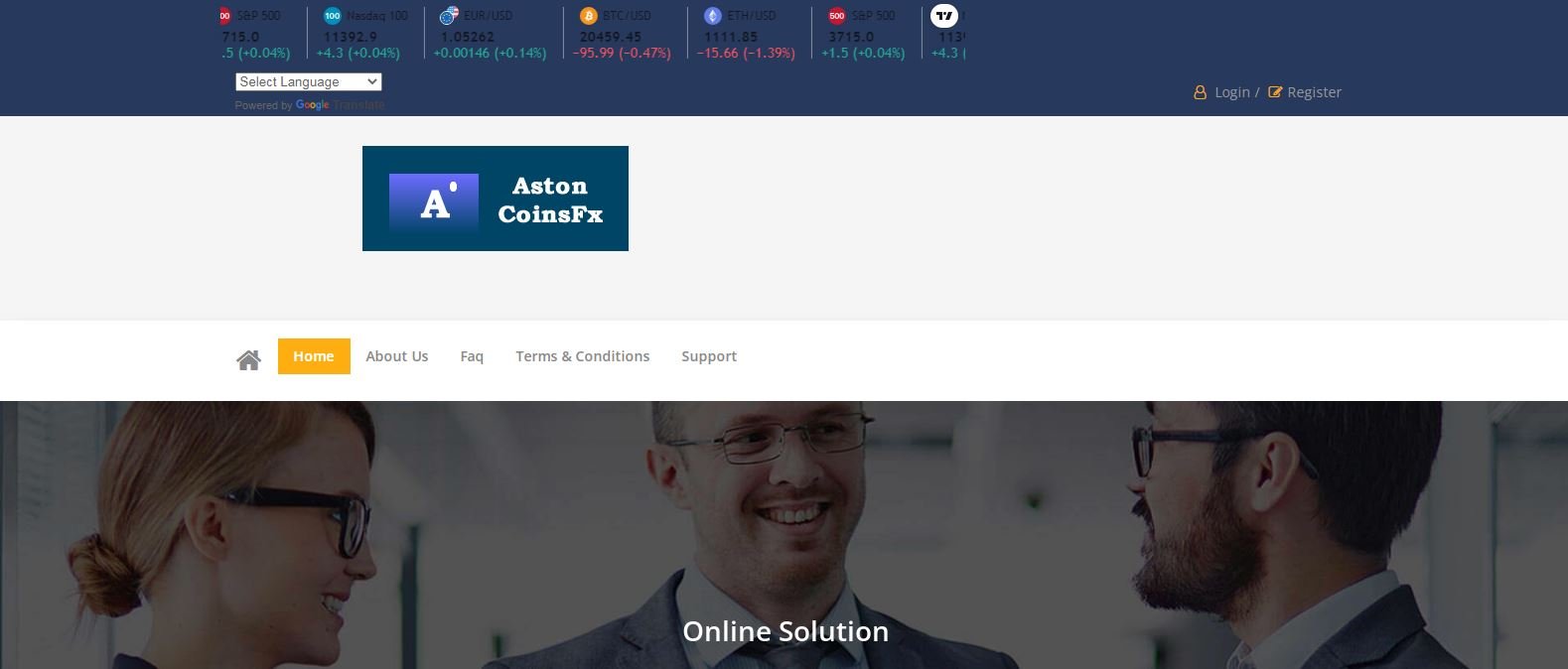 Aston CoinsFx review