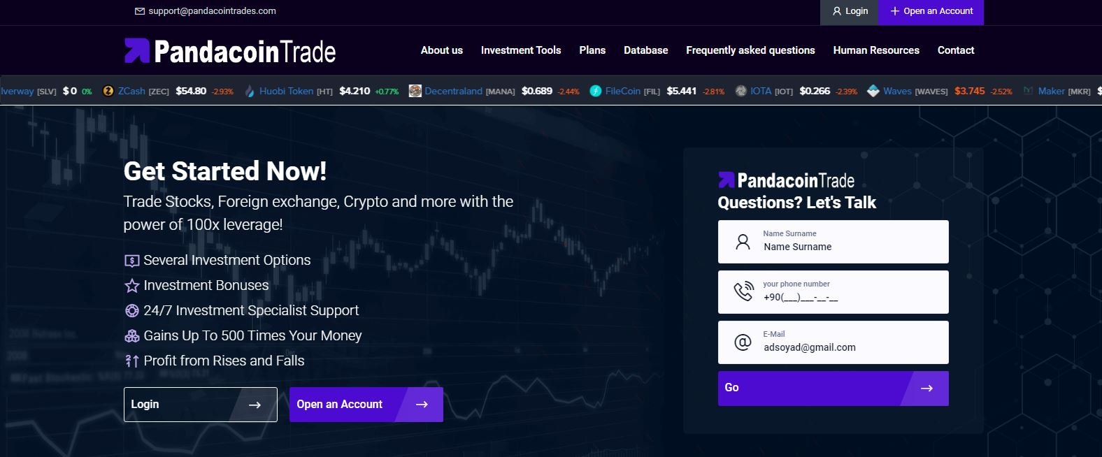 Pandacointrades Review